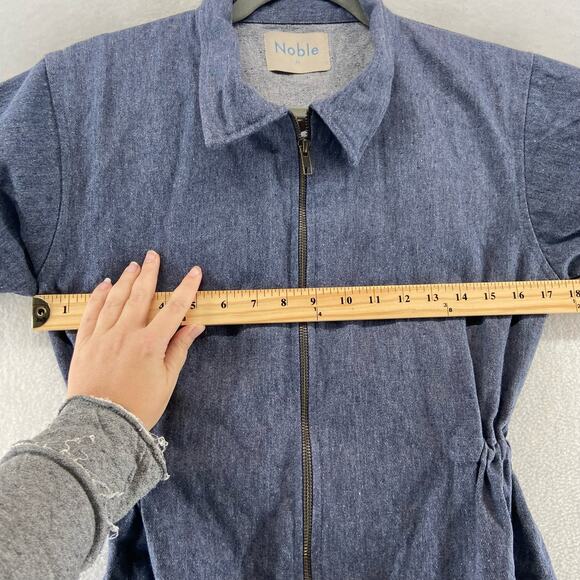 Noble Utility Jumpsuit Size Medium Blue Denim - Picture 3 of 6